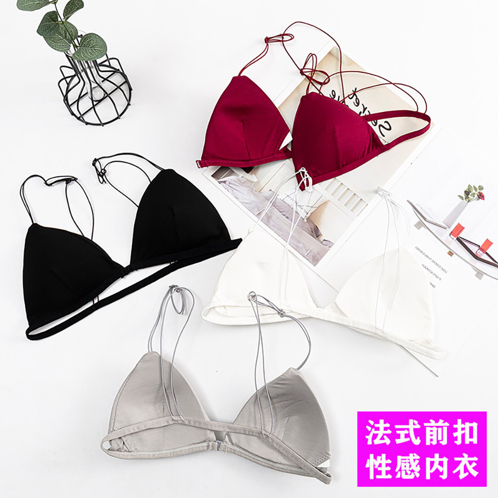 Bralette Triangle Set - 女性のためのセクシーな3Dスポーツブラ,下着の強化,フロントボタン,スポーツ,トライアングルボウル