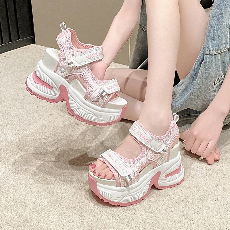 女性用ハイプラットフォームサンダル,メッシュとつま先のオープ - Wedge Espadrille Women のレビューと価格