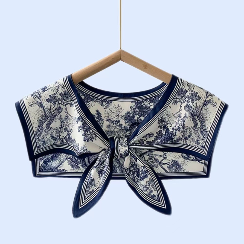 女性用多機能シルクスカーフ 春夏秋 ファッションシャツ襟飾り - Blouse Off Shoulder のレビューと価格