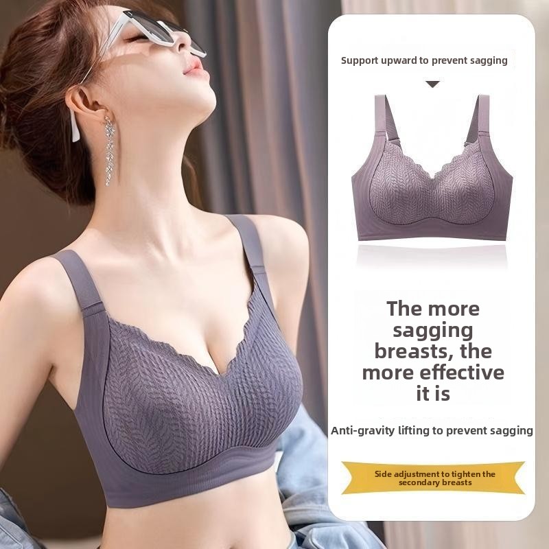 シームレスシェイピングフルカバーブラ、ソフトサポートサイドコ - Bralette Triangle Set のレビューと価格