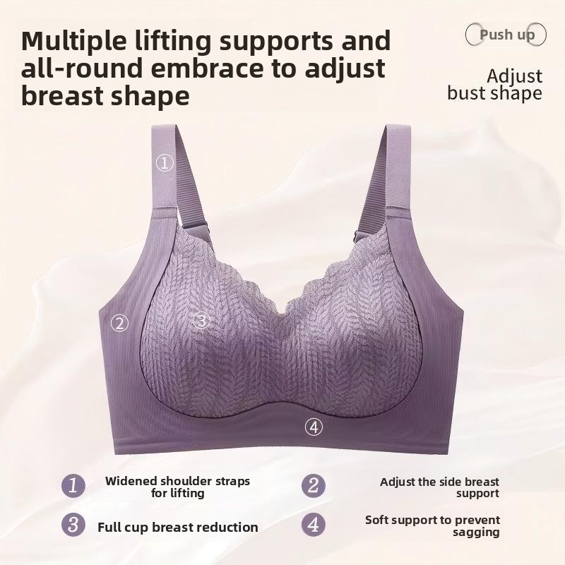シームレスシェイピングフルカバーブラ、ソフトサポートサイドコ - Bralette Triangle Set のレビューと価格